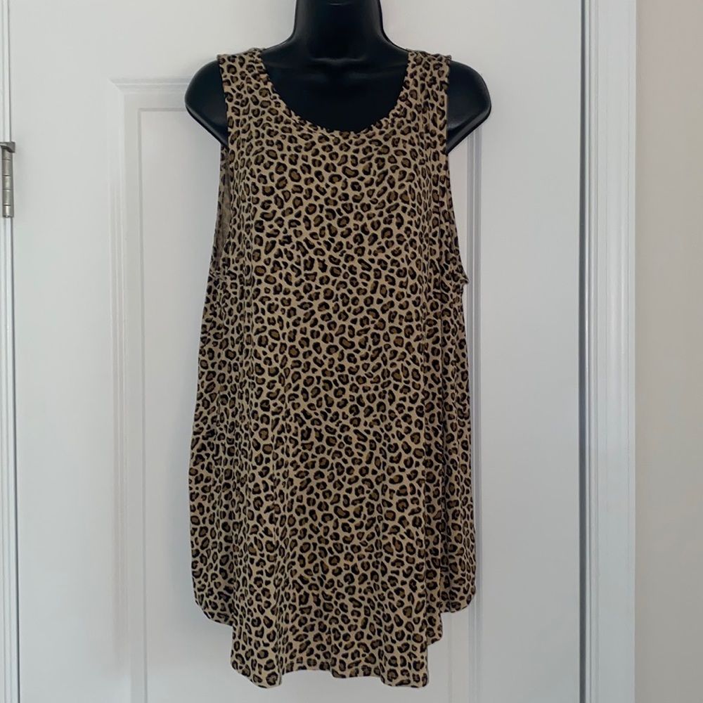 Leopard print luxe tank top from old navy size XL